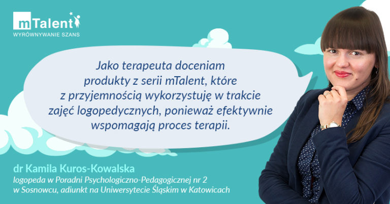 „Jako terapeuta doceniam produkty z serii mTalent” – recenzja, dr Kamila Kuros-Kowalska