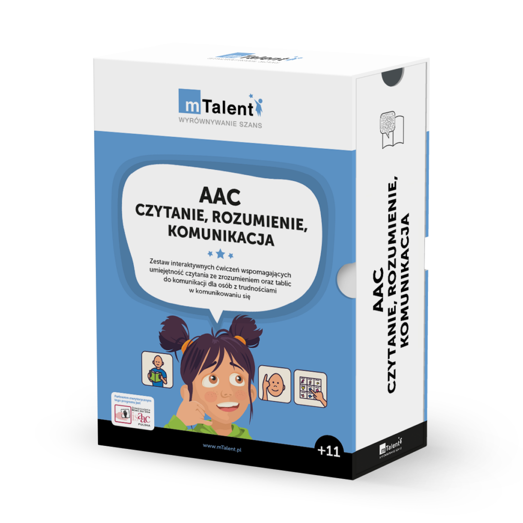 mTalent AAC Czytanie rozumienie komunikacja