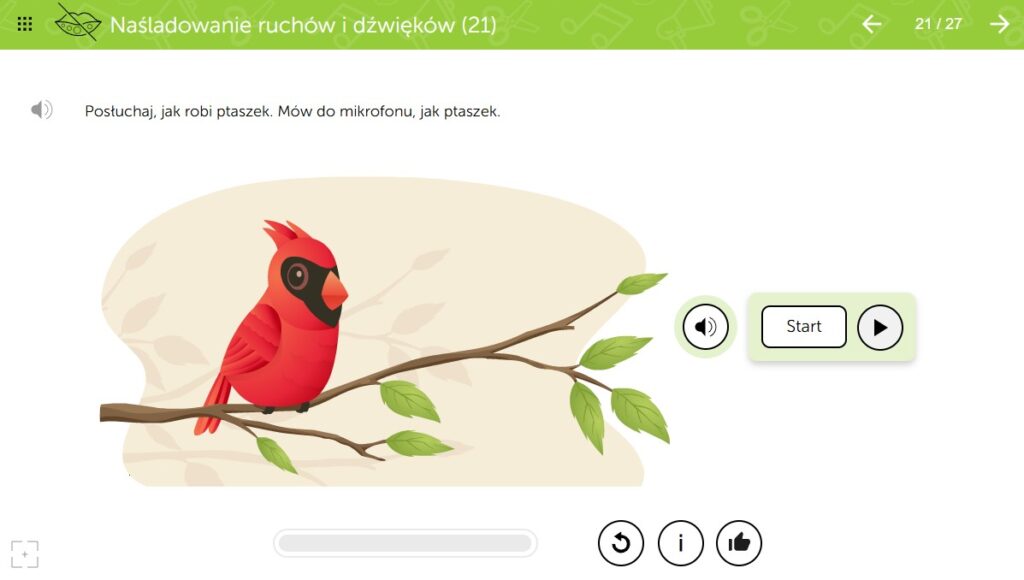 mTalent Opóźniony rozwój mowy zrzut ekranu