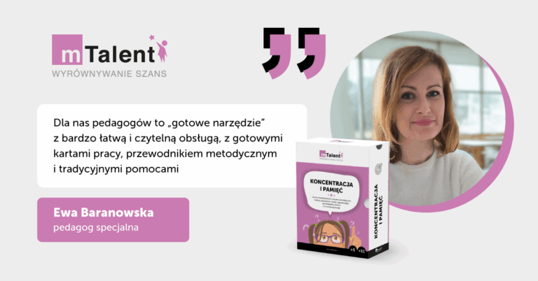 opinia pedagoga specjalnego o programie mTalent Koncentracja i pamięć
